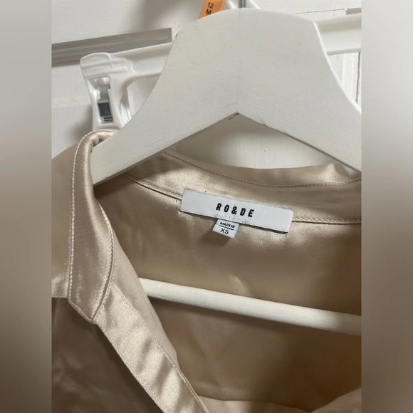 NWOT RO&DE gathered blouse Size S - Picture 2 of 3